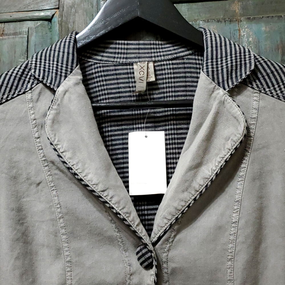 XCVI 3/4 Sleeve Linen Blend Jacket, Size XSmall, NWT - Picture 4 of 12